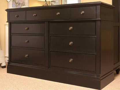 Pottery Barn  Black Finish 9 Drawer Dresser