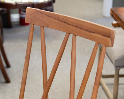 Set of 8 Gat Creek Addison Dining Chairs in Cherry with Natural Finish