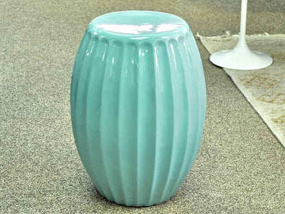 Plastic Garden Stool in Seafoam