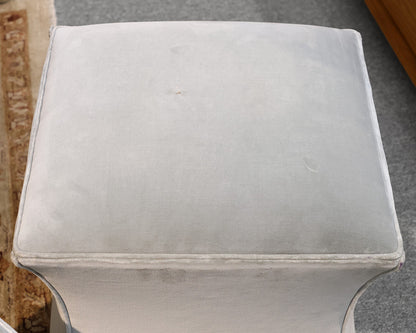 Pair of Velvet Small Ottomans