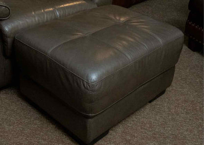 Chateau d'ax Brown Bonded Chair & Ottoman