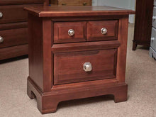 Pair Of Vaughan Bassett Cherry Finish 2 Drawer Nightstands