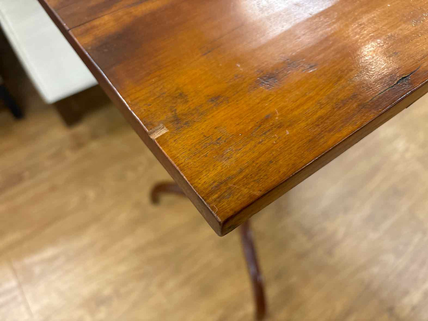 Cherry Pedestal Flip Top Table