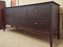 Baronet 'Vendome'  Espresso Finish 6 Drawer  Nickle Knobs  Dresser