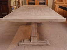 Traditions 'Hudson' Extenion Driftwood Finsh Trestle Base  Dining Table