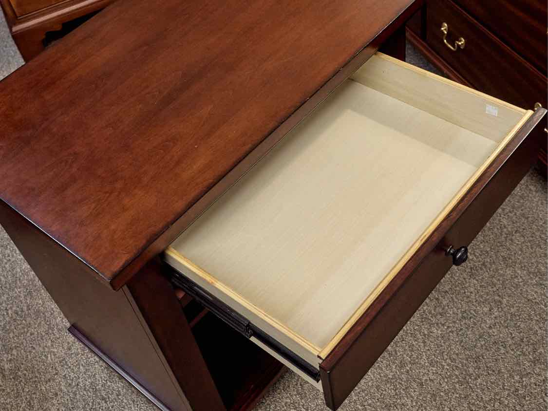 Aspen Home Cherry Finish 1 Drawer Nightstand with Open storage