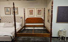 Leonard's Tiger Maple 4-Poster King Bed