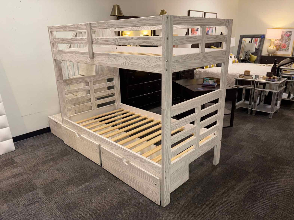 Twin Over Twin Bunkbed w/Storage Stairs