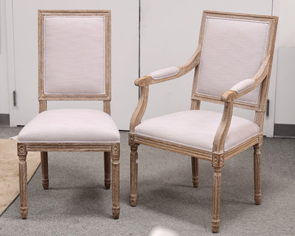 Set of 8 Restoration Hardware Vintage French Square Back Dining Chairs