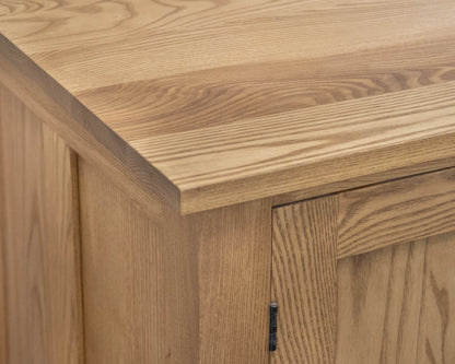 Gat Creek Atticus 3-Drawer Credenza in Ash with Classic Latte Finish