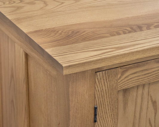 Gat Creek Atticus 3-Drawer Credenza in Ash with Classic Latte Finish