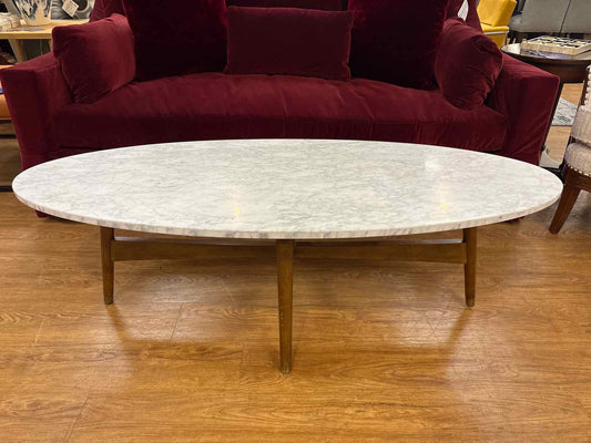West Elm Oval Cocktail Table