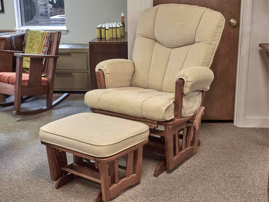 Shermag Rocker Recliner with Ottoman