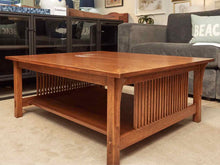 Stickley Mission Solid Oak ( 89-767)  Cocktail Table With Lower Shelf