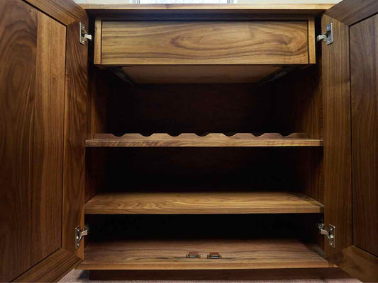 Gat Creek  '"Dartmoor" 4 Door Server in Walnut with Natural Finish