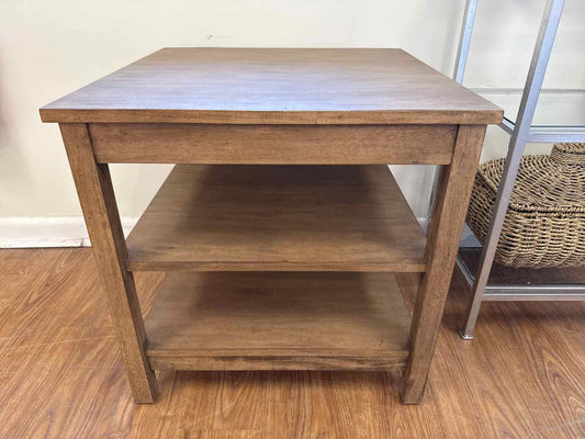 Ethan Allen Maple 3-Tier Side Table