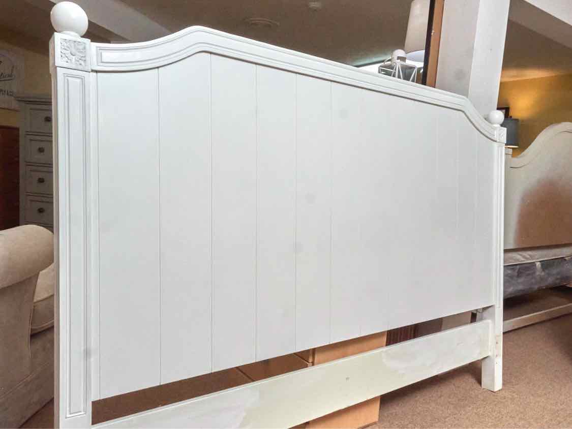 Pottery Barn Solid Wood White Finish  King Headboard