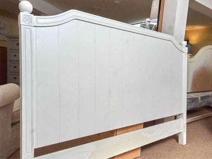 Pottery Barn Solid Wood White Finish  King Headboard