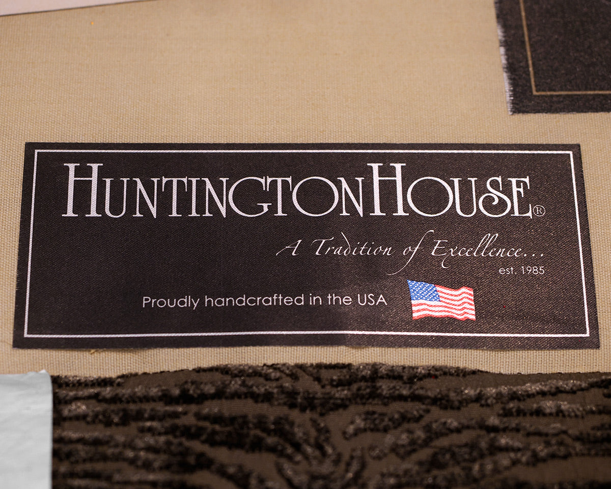 Pair of Custom Huntington House Upholstered Swivel Chairs