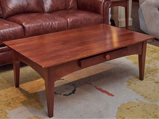Ethan Allen Cherry 'Impressions' Cocktail Table with 1 Drawer