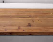 Reclaimed Wood Console with Chrome Base
