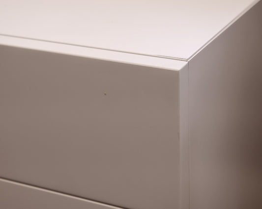 Pair of Cattelan Italia Matte Finish Ivory Nightstands