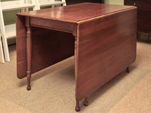 Cherry Drop Leaf Dining Table with Spool Legs