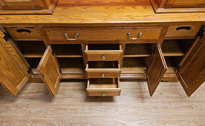 S.Bent & Bros. Ash Server w/ Lighted Hutch