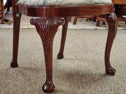 Set of Eight Baker Queen Anne Mahogany Dining Chairs