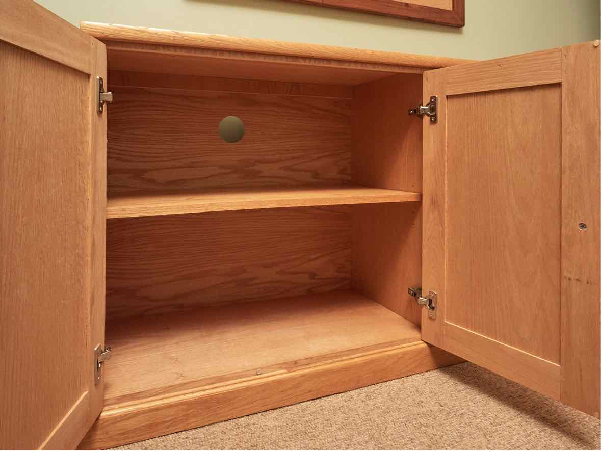 Unfinished Business Oak  Sideboard with 4 Wood Doors