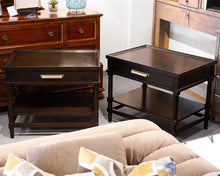 Pair of Espresso Side Tables