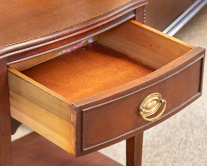 Solid Mahogany One Drawer Nightstand
