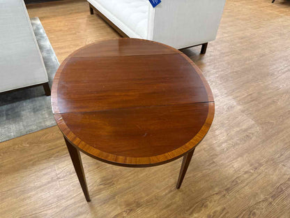 Mahogany Inlaid Drop Leaf Side Table