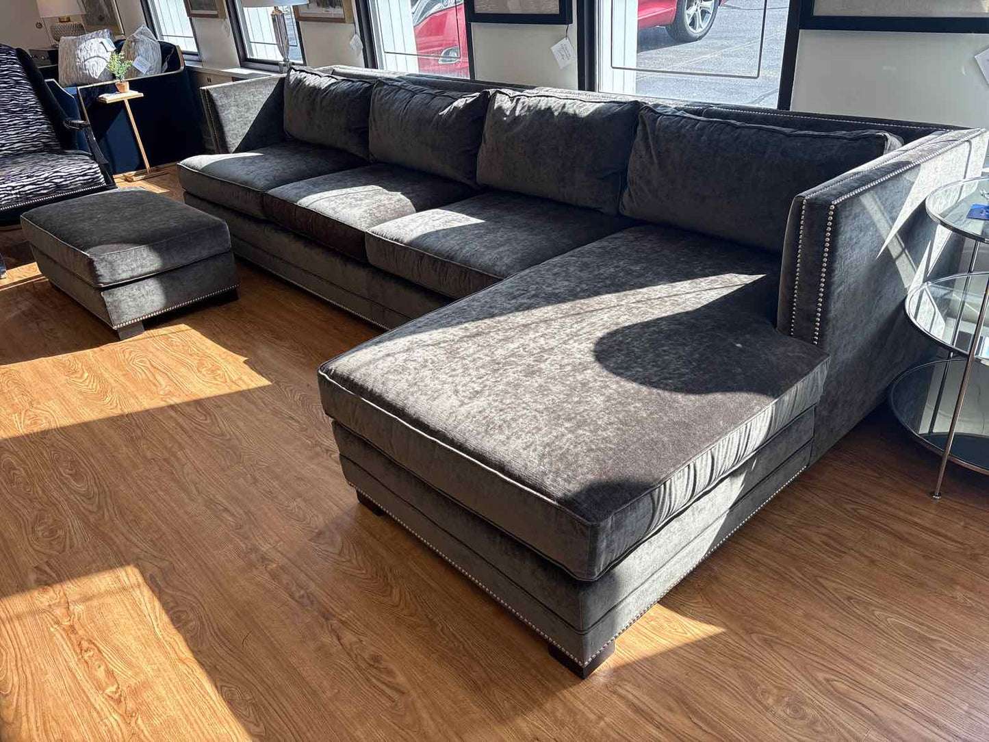 MG+BW 2-Piece Sectional with Ottoman