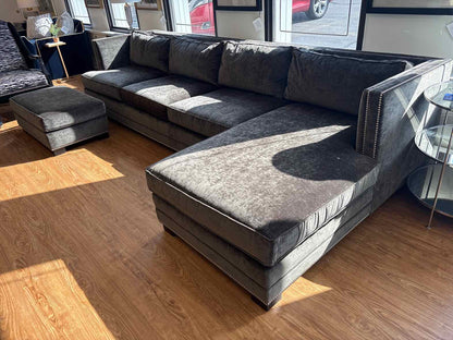 MG+BW 2-Piece Sectional with Ottoman