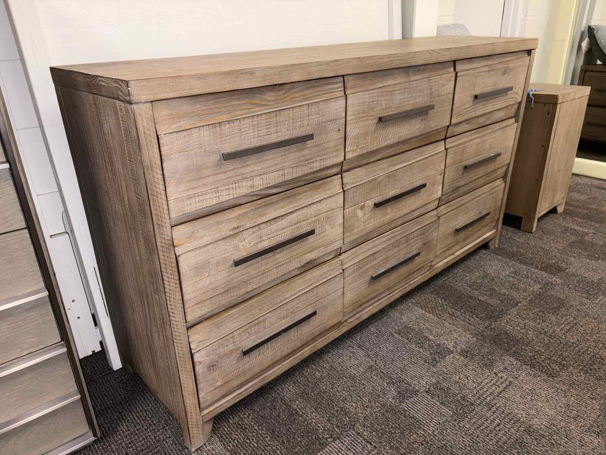 Rustic Contemporary 9-Drawer Dresser