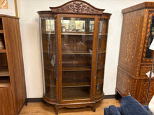 Antique Oak Display Cabinet