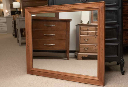 Hitchcock Maple Mirror with Gold Stenciling