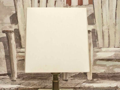 Jade Powder Room  Lamp With Off White Shade