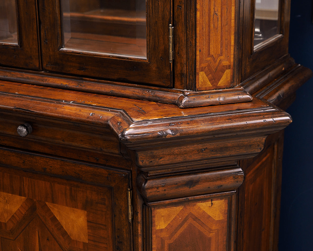 Inlaid Fruit Wood China Cabinet