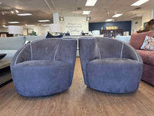 Pair of Asymmetrical Spiral Swivel Chairs