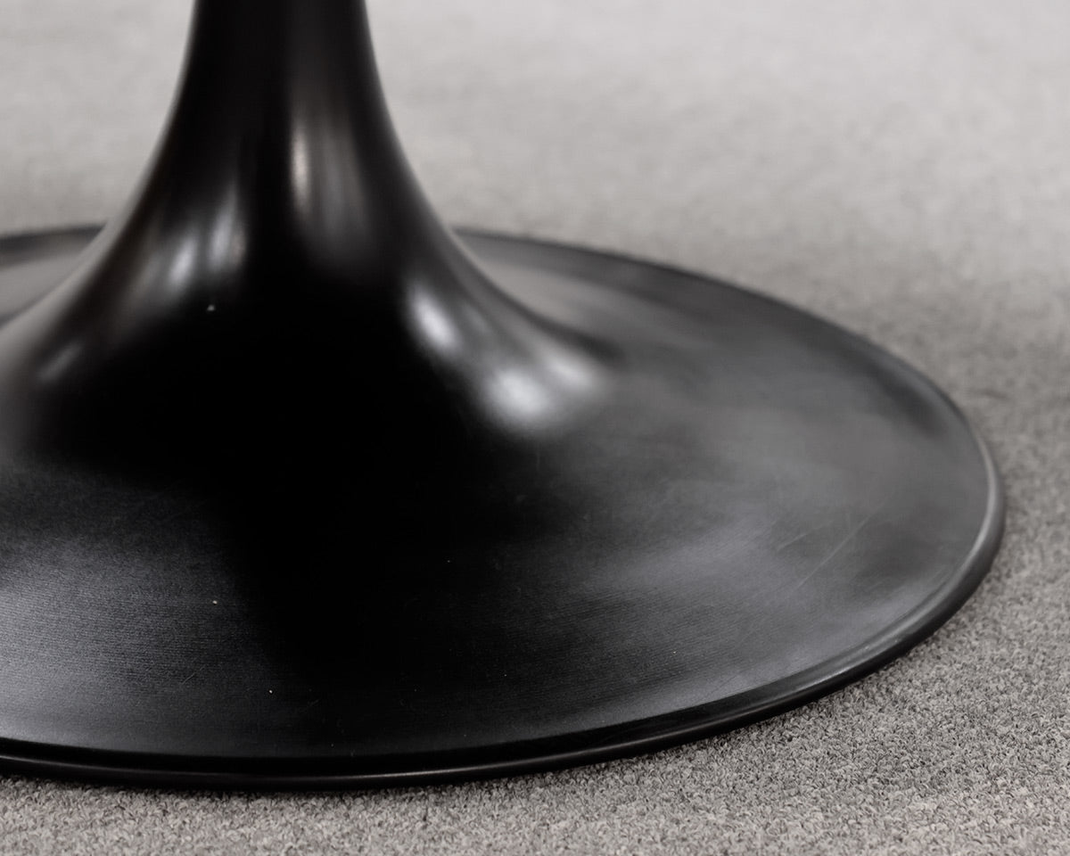 Arhaus 'Powell' Round Brass Clad Topped Dining Table