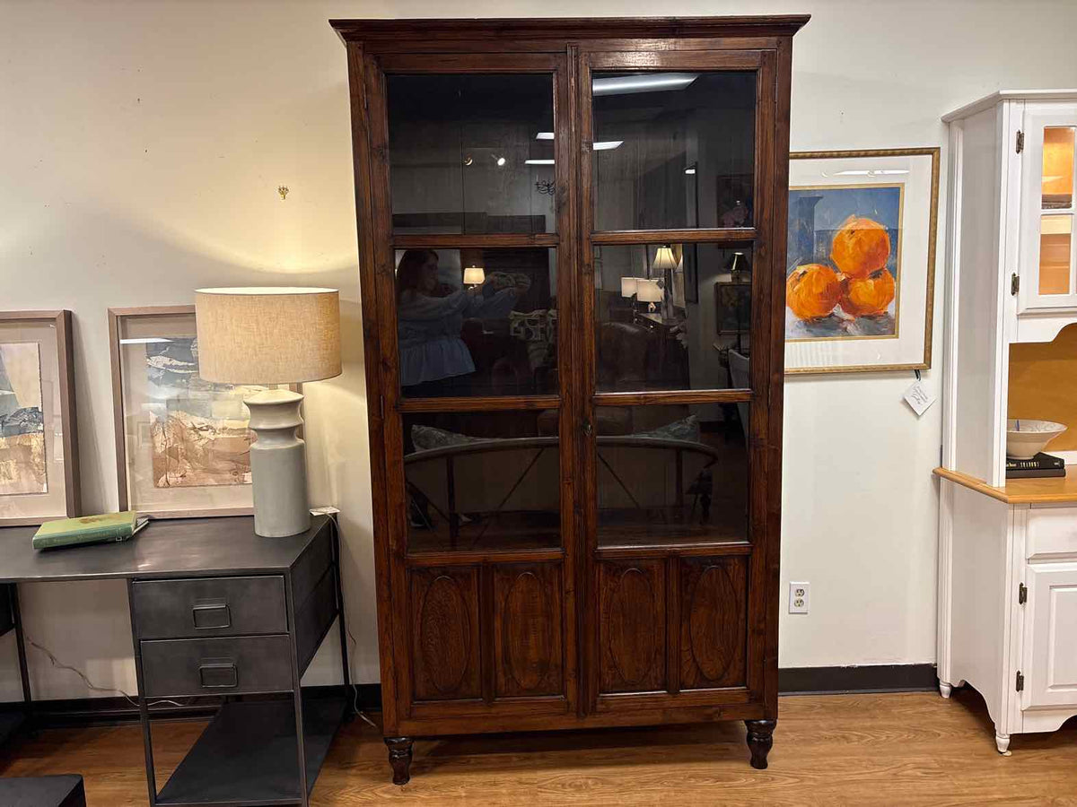 Rustic Wooden Display Cabinet