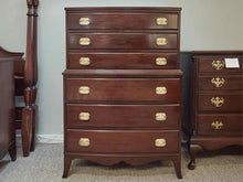 Continental Furniture Solid Mahogany Chest on Chest with 6 Drawers
