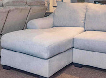 Ashley 5 Piece Cloud Grey Upholstered Sectional with Chaise