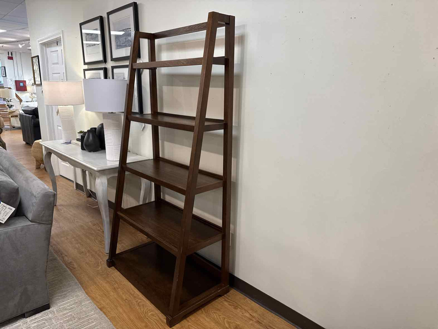 Wooden Five Shelf Bookcase