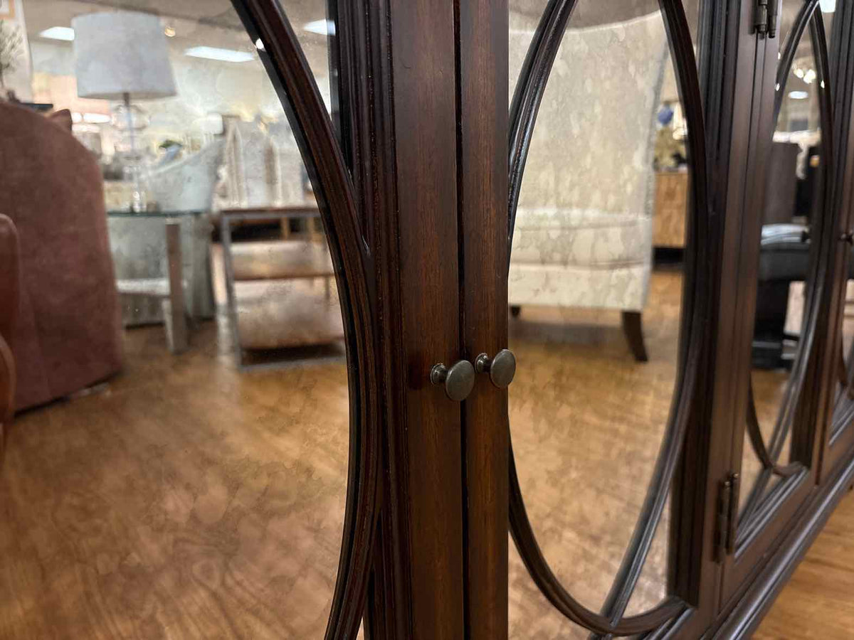 Ethan Allen 4-Door Espresso Console