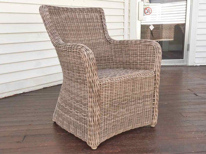 Set of (6) Kingsley Bate Outdoor  All Weather Wicker Chairs