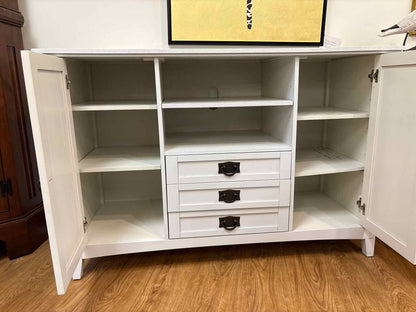 White Farmhouse Style Sideboard