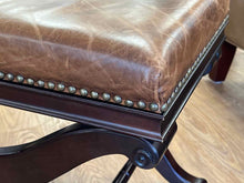 Restoration Hardware Leather Bench